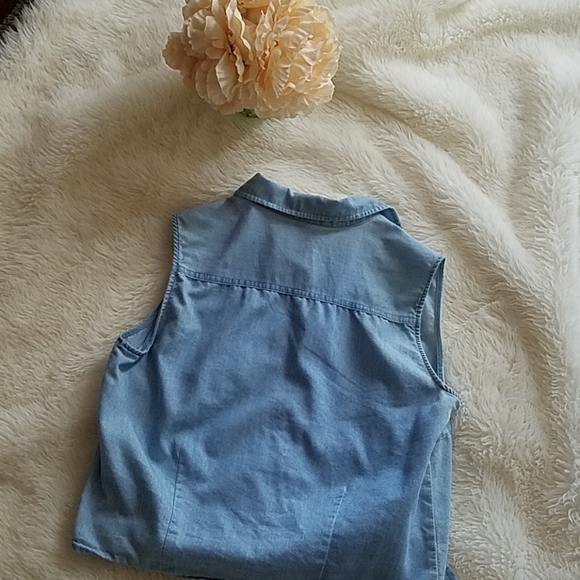 Denim tie top - Picture 4 of 4